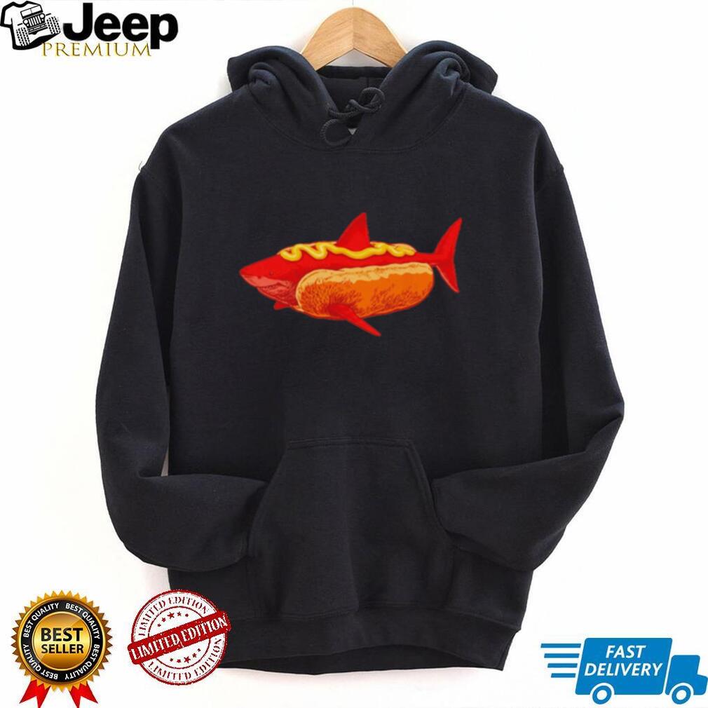 Shark Hot Dog Funny Mashup shirt