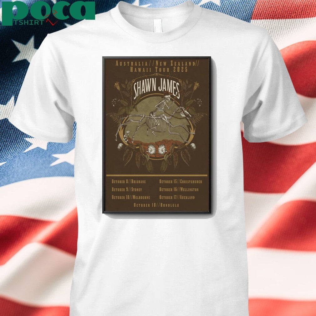 Shawn James October 2025 Tour Poster shirt
