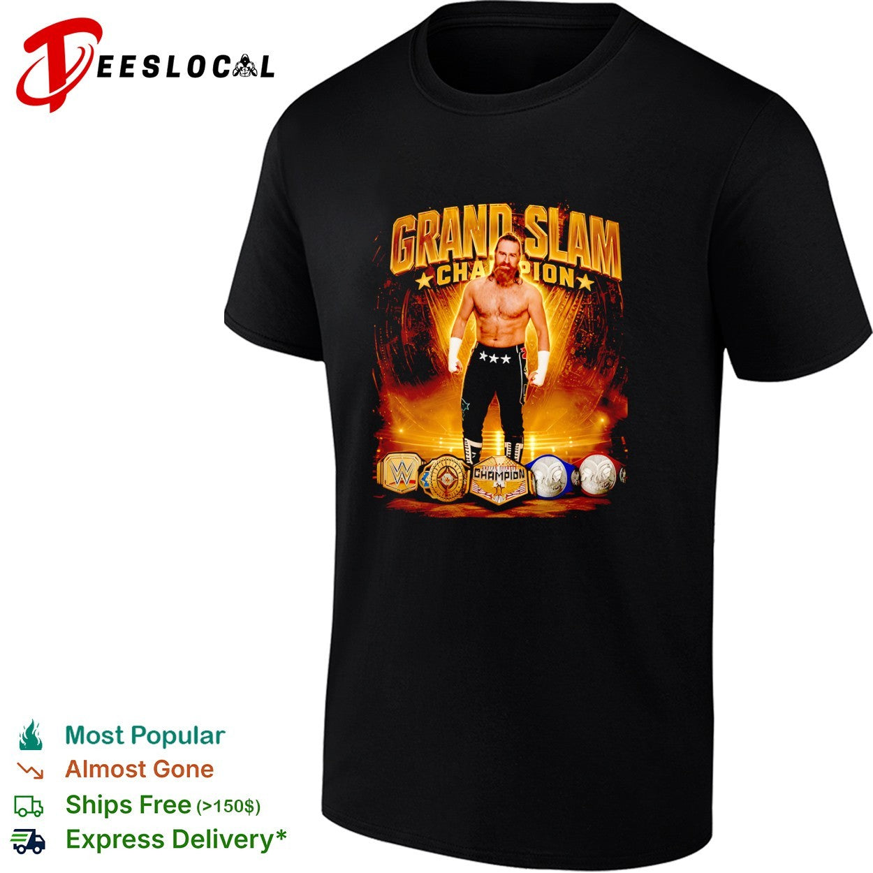 Sheamus grand slam champion shirt