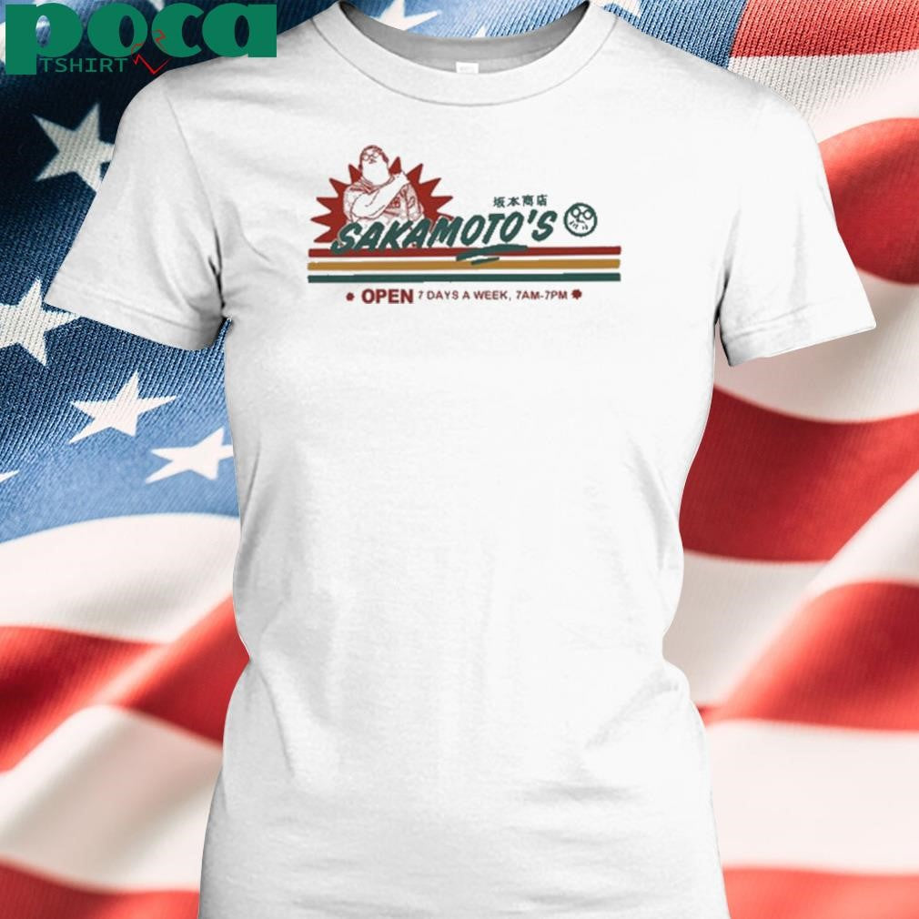 Sheeeeshiba Sakamoto’s Open 7 Days A Week Shirt