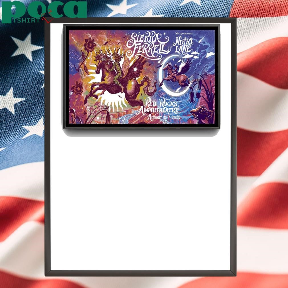 Sierra Ferrell August 28, 2025 Red Rocks Amphitheatre Morrison, CO Poster shirt