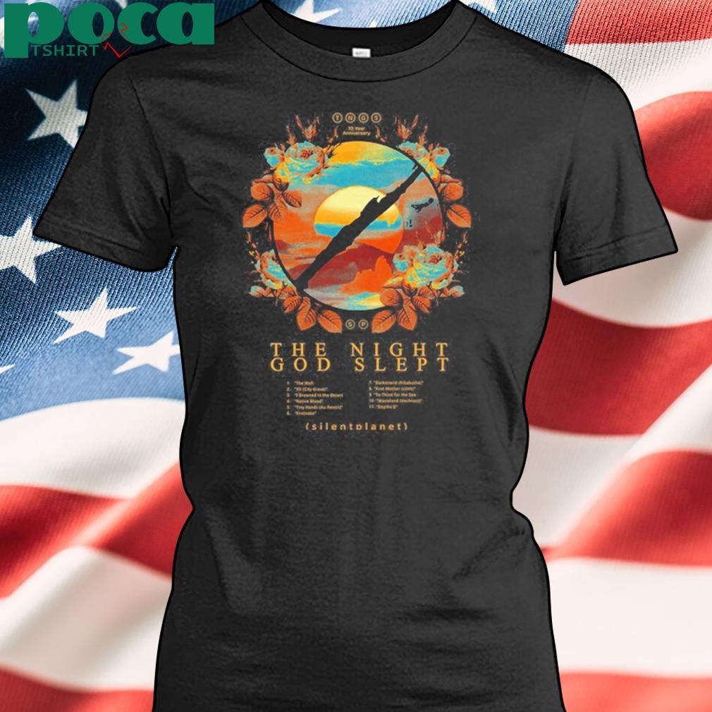 Silent Planet The Night God Slept 10 Year Anniversary New T-Shirt