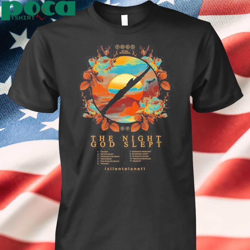 Silent Planet The Night God Slept 10 Year Anniversary New T-Shirt