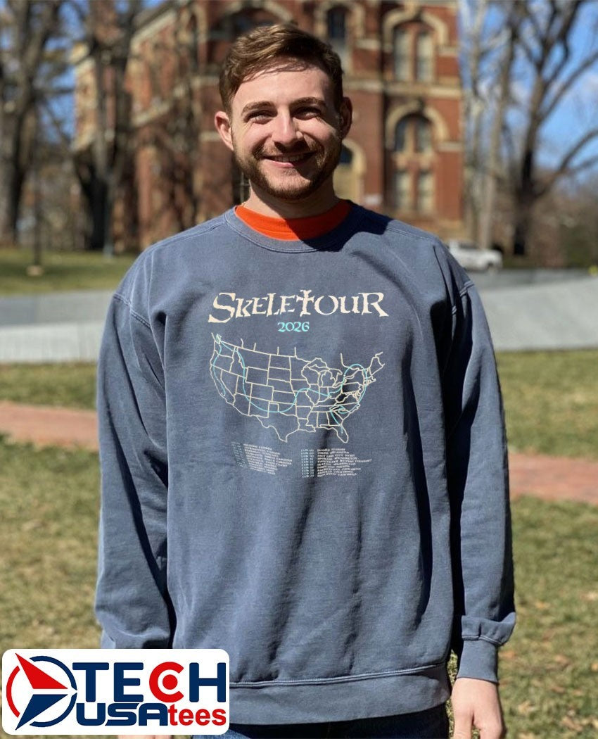 Skeletour 2026 USA State shirt