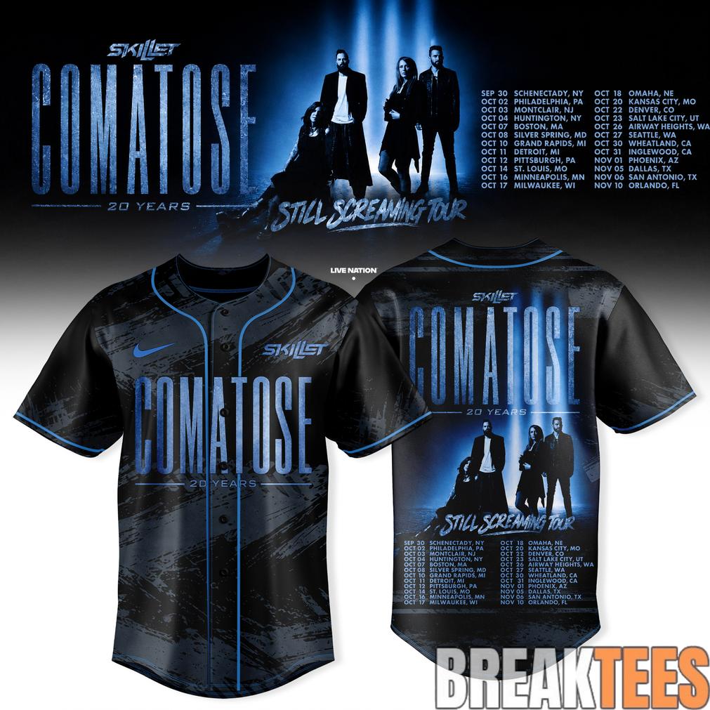 Skillet “Comatose 20 Years“ Special Baseball Jersey