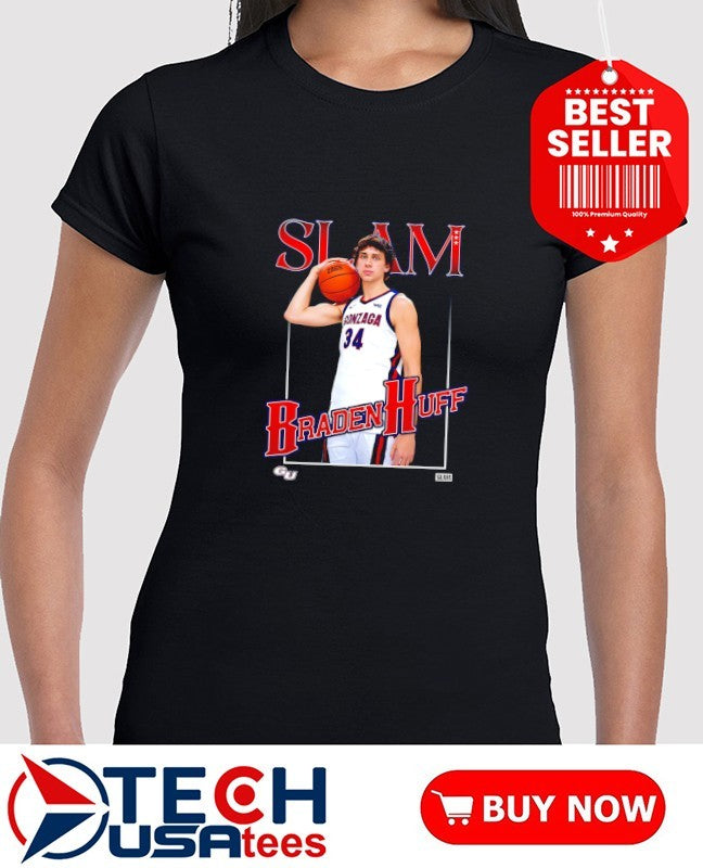 Slam Gonzaga Bulldogs Basketball Braden Huff shirt