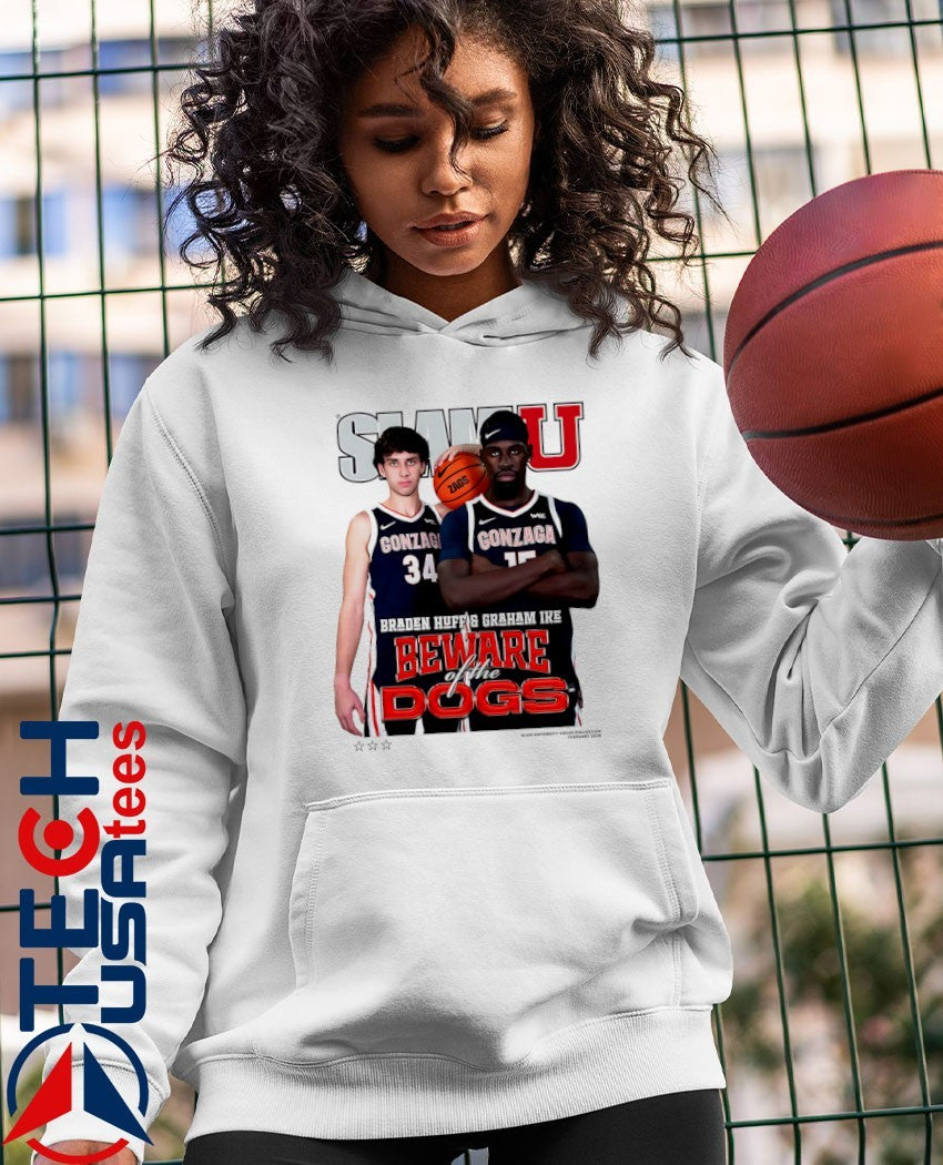 Slam Gonzaga Bulldogs Braden Huff and Graham Ike Beware of the Dogs shirt