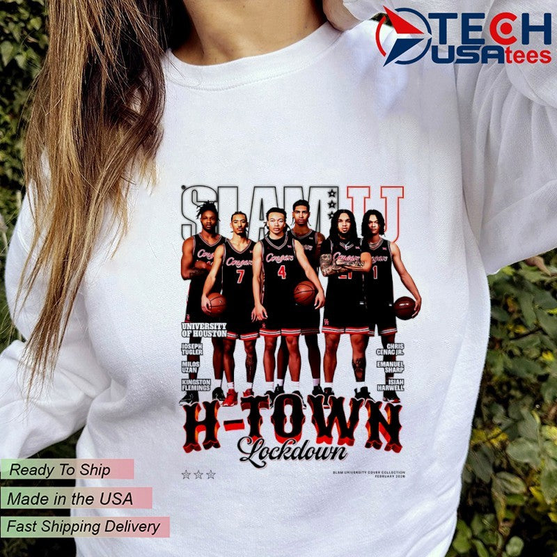 Slam Houston Cougars Men’s Basketball H-Town Lockdown shirt