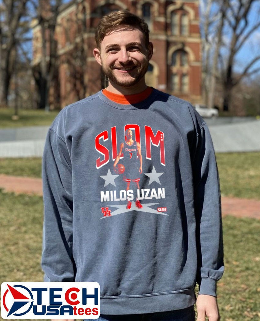 Slam Houston Cougars Milos Uzan shirt