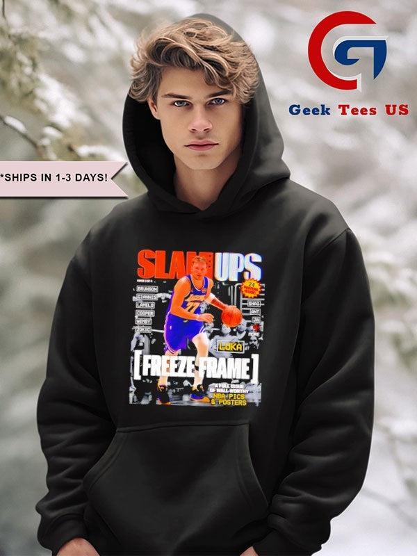 Slamups Luka Doncic LA Lakers Magazine graphic T-shirt