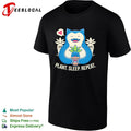 Snorlax plant sleep repeat shirt