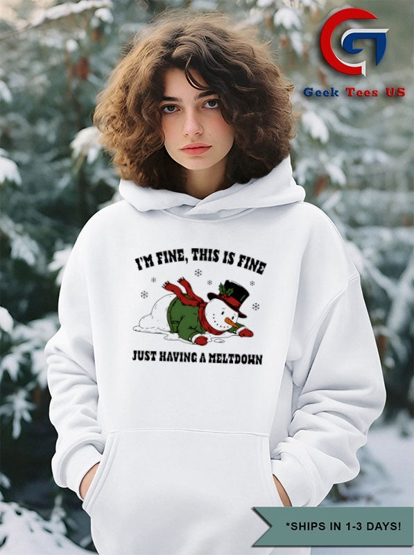 Snowman just having a meltdown shirt
