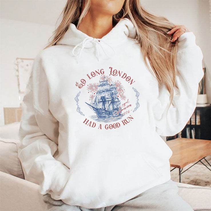 So Long London Have A Good Run Signed America 1776 Shirt