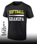 Softball Grandpa Crossed Bats Proud Grandfather Game Day shirt