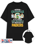 Some grandmas play bingo real grandmas watch Green Bay Packers signatures shirt