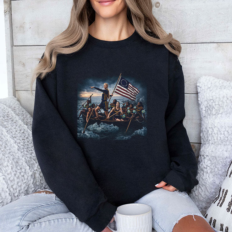 Sophie Cunningham Caitlin Clark Crossing The Delaware T Shirt