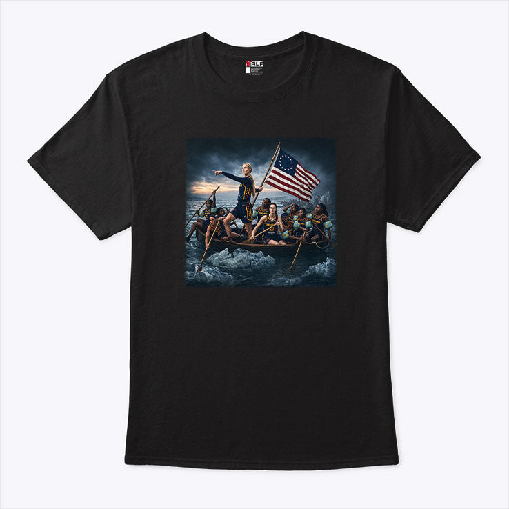 Sophie Cunningham Caitlin Clark Crossing The Delaware T Shirt