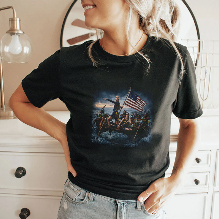 Sophie Cunningham Caitlin Clark Crossing The Delaware T Shirt