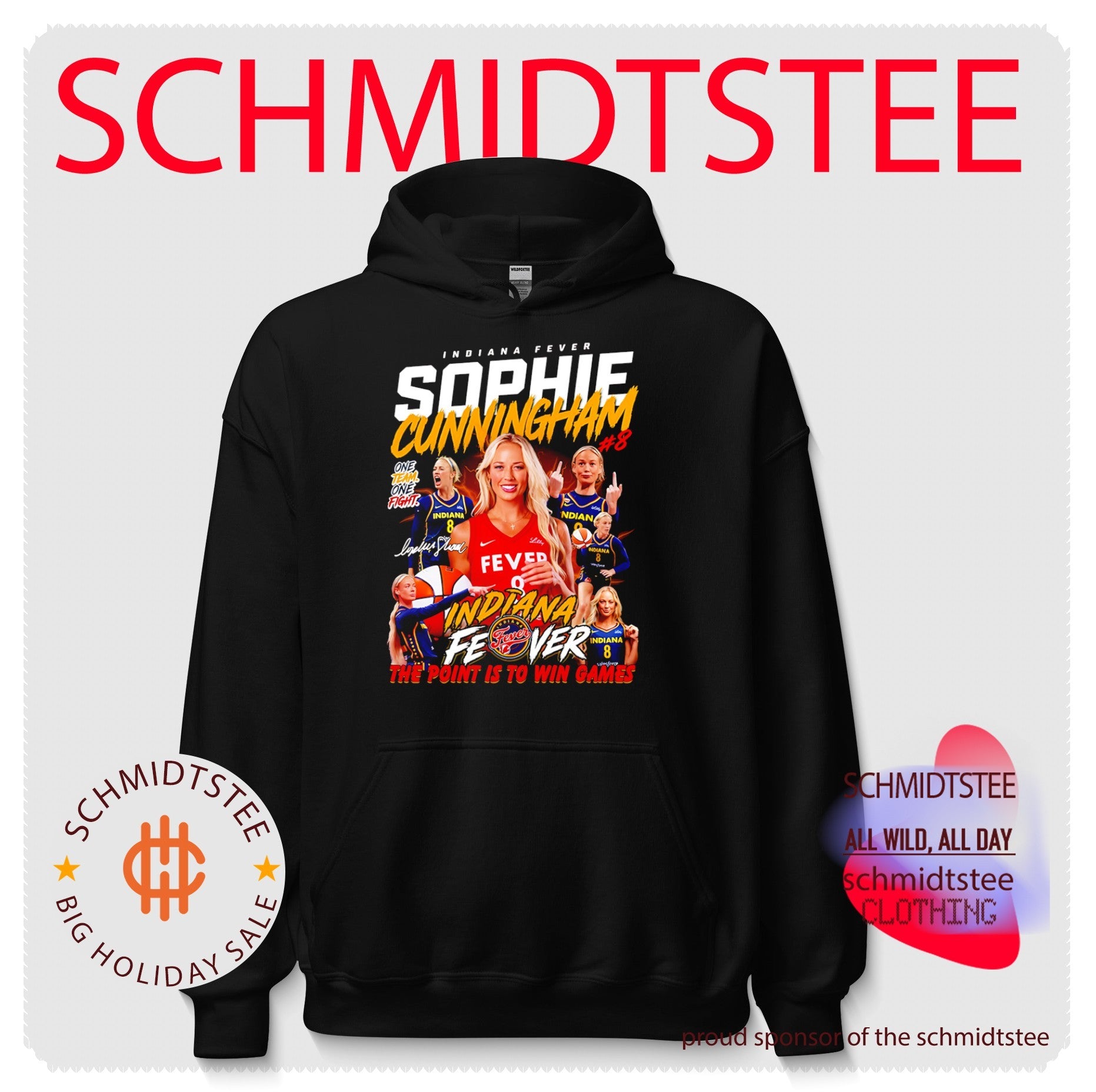 Sophie Cunningham Indiana Fever The Point Is to Win Games shirt (2)