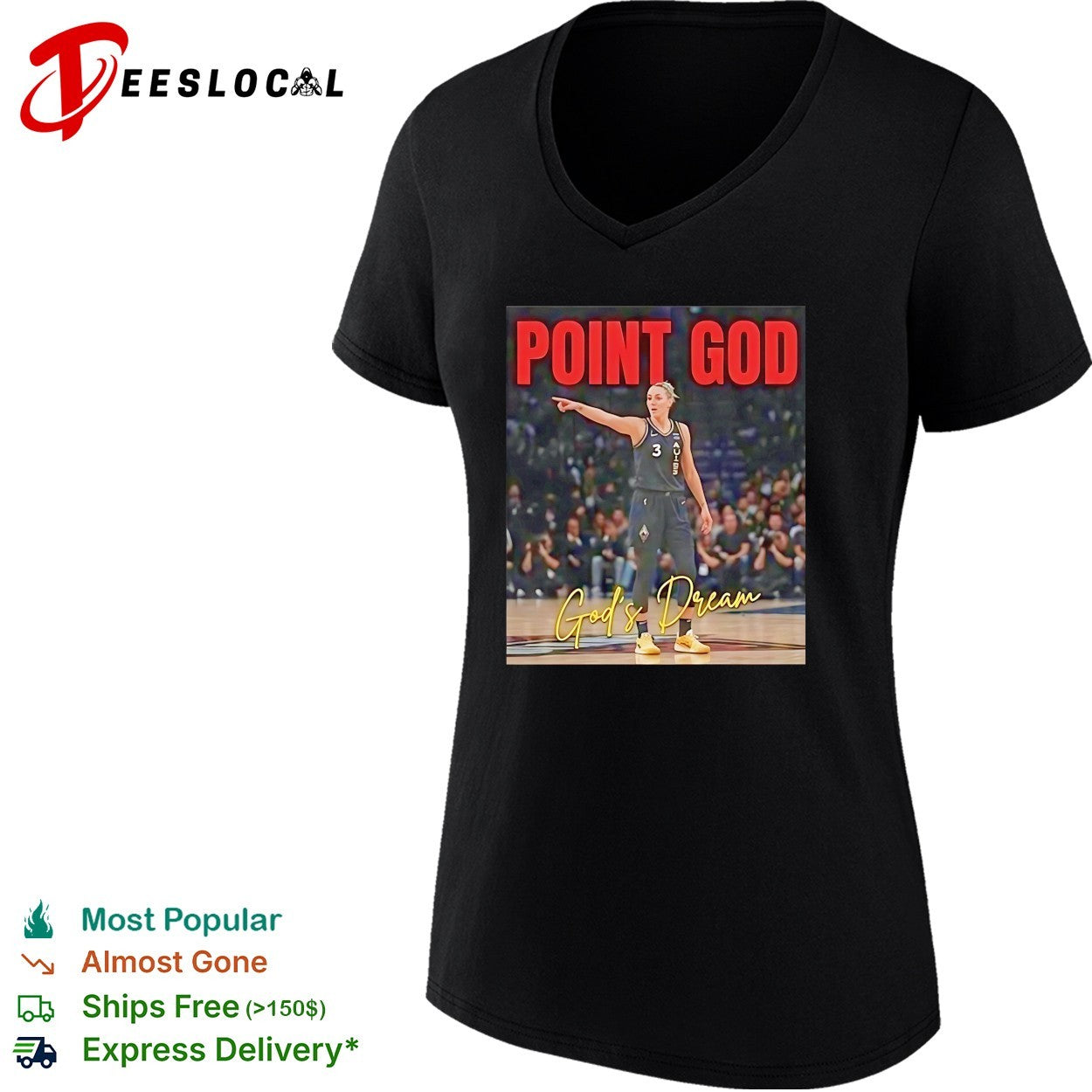 Sophie Cunningham Indiana Fever point god god’s dream shirt
