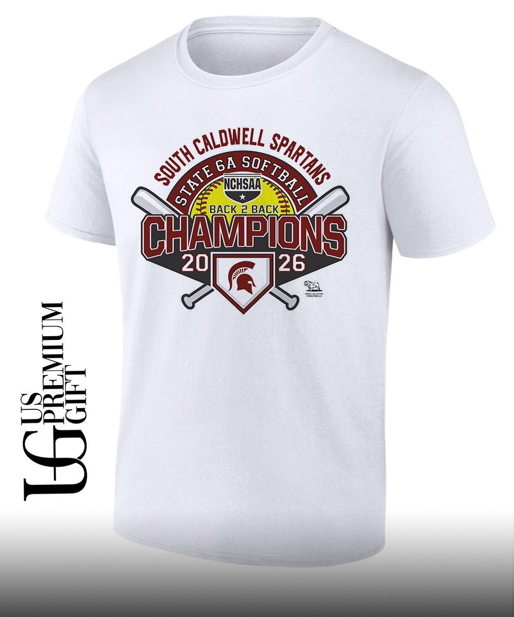 South Caldwell Spartans Back-to-back NCHSAA 6A Softball State Champions 2026 shirt