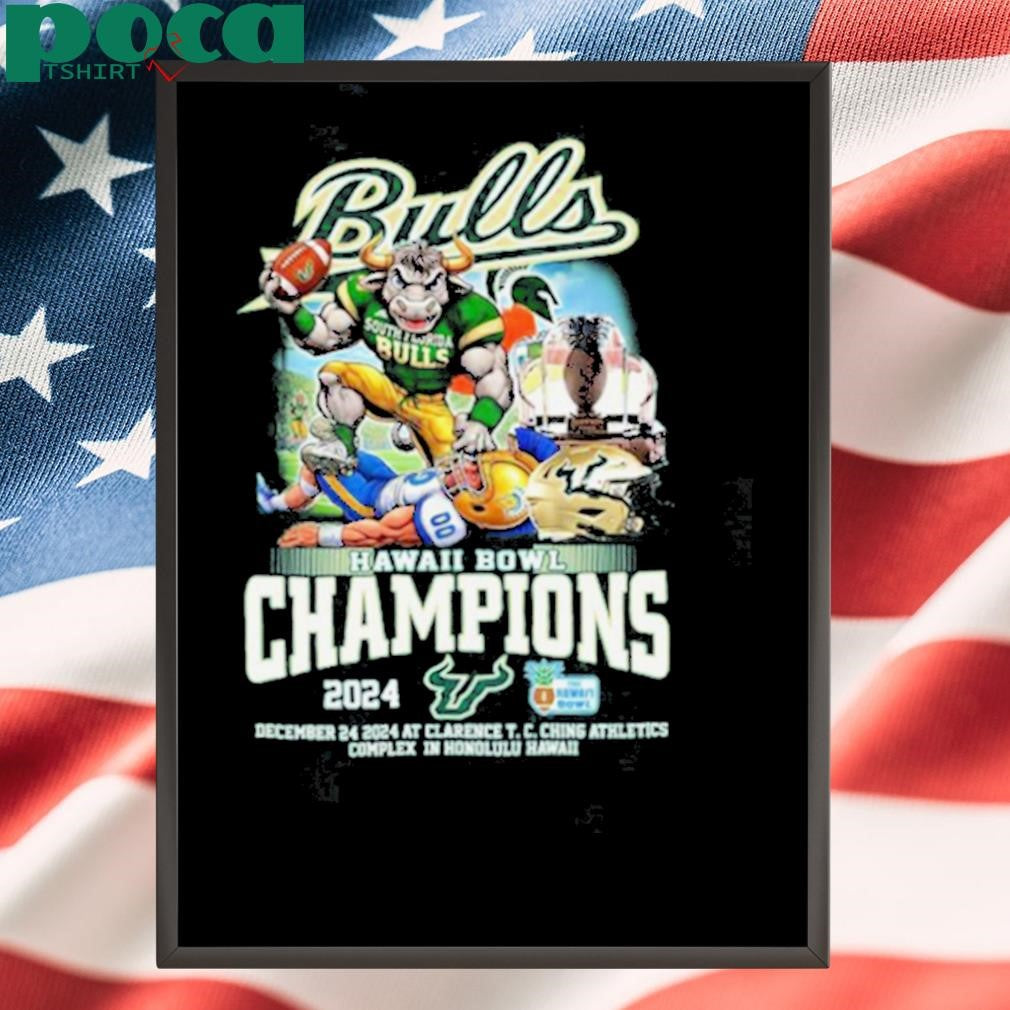 South Florida Bulls Hawaii Bowl Champions 2024 T Shirt