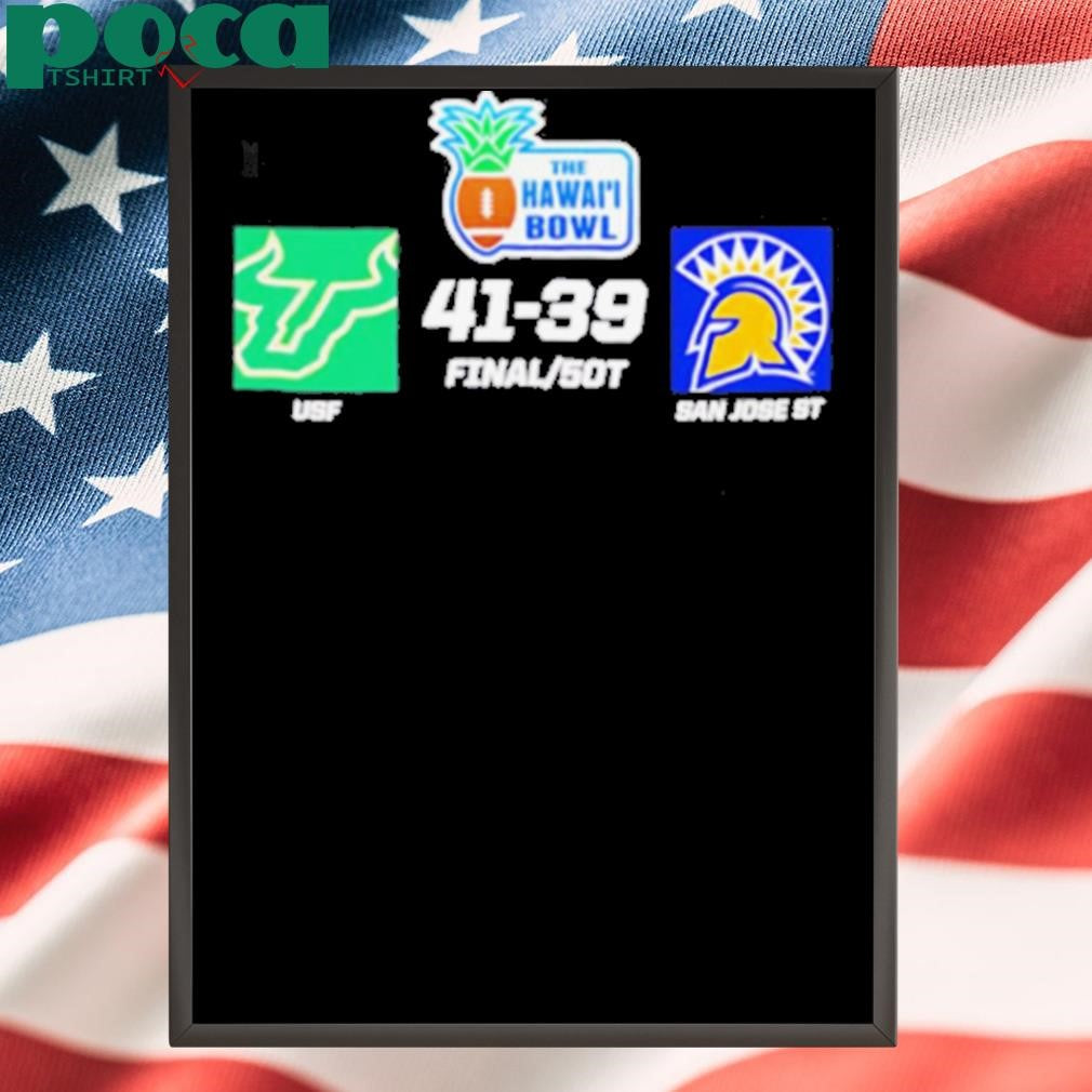 South Florida Bulls Wins The Hawaii Bowl 41 39 score 2D T shirt