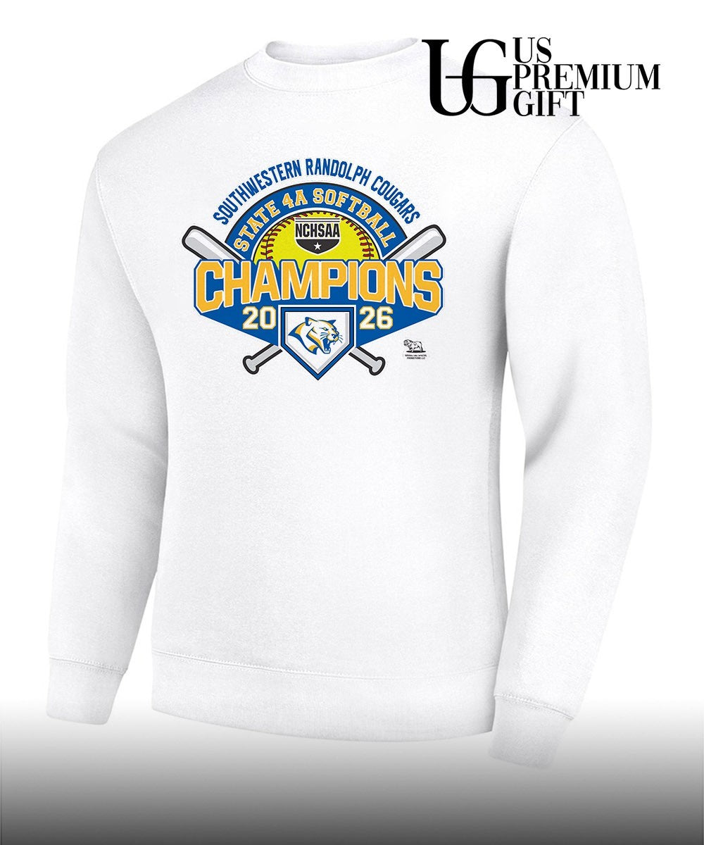Southwestern Randolph Cougars NCHSAA 4A Softball State Champions 2026 shirt