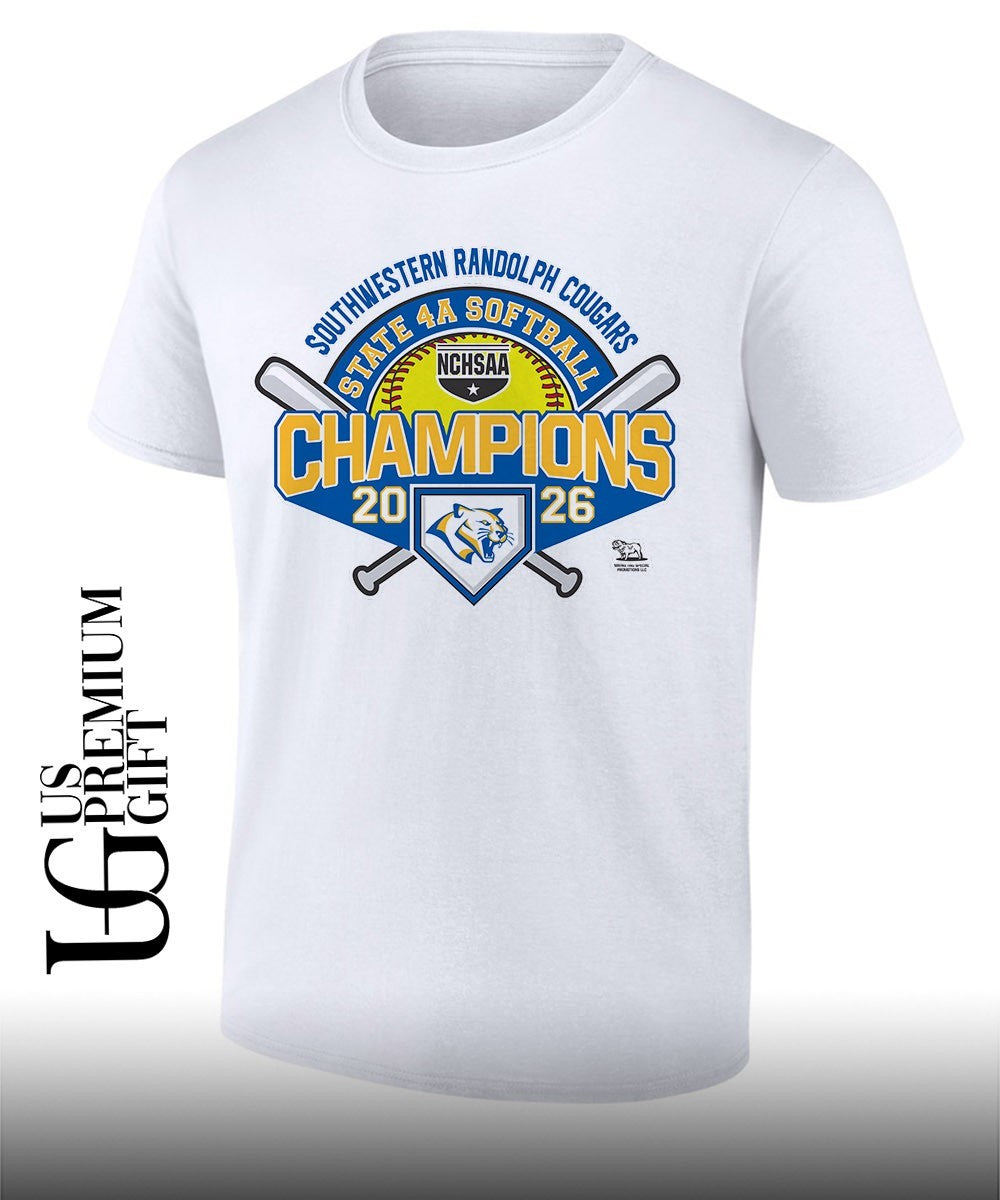 Southwestern Randolph Cougars NCHSAA 4A Softball State Champions 2026 shirt