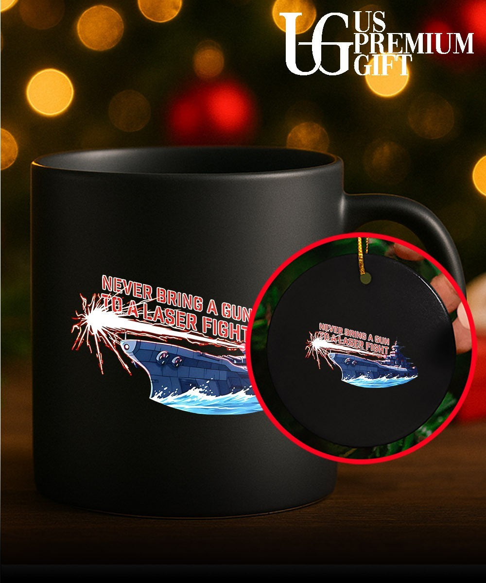 Space Battleship Yamato Never Bring a Gun to a Laser Fight shirt
