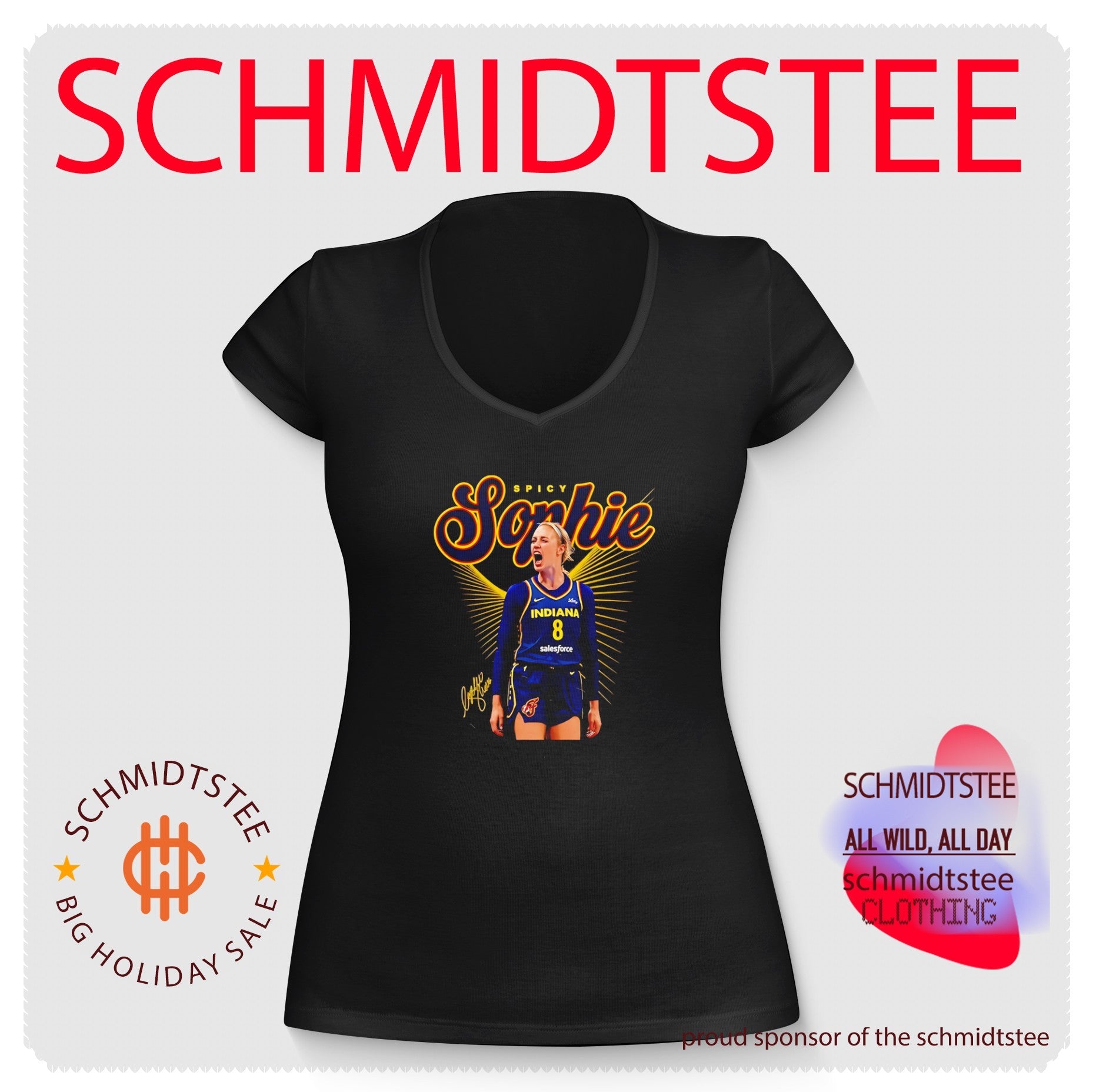 Spicy Sophie Cunningham Indiana Fever WNBA graphic shirt