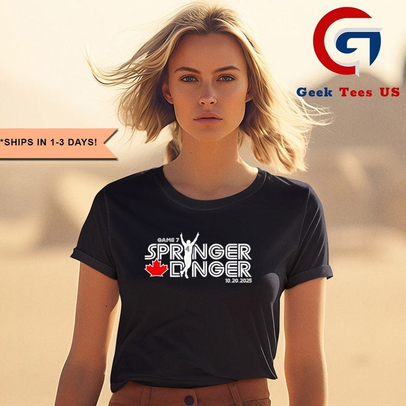 Springer Dinger Toronto Blue Jays baseball Game 7 2025 shirt