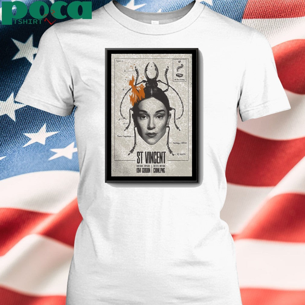 St. Vincent Tour Santiago, Chile May 27 2025 Poster shirt