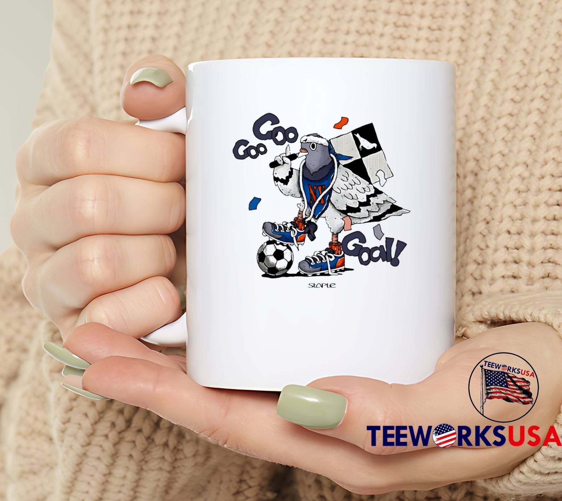 Staple Pigeon Soccer Player Goo Goo Goal NY T-Shirt