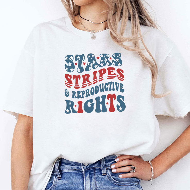 Stars and Stripes and Reproductive Rights T Shirt