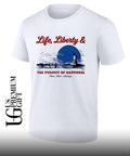 State and Liberty Life Liberty and The Pursuit of Happiness Then Now Always shirt