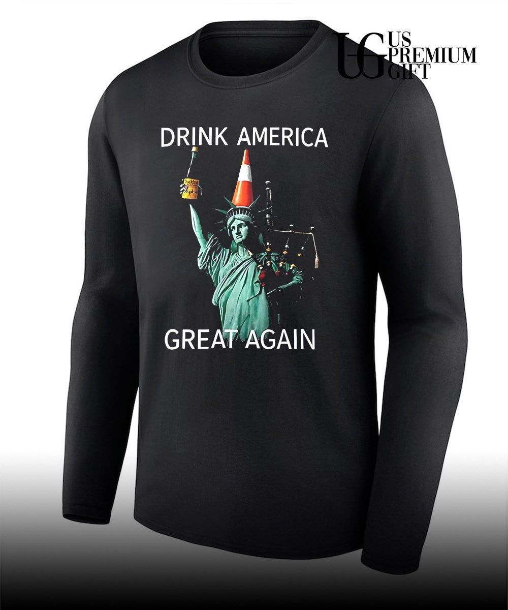 Statue of Liberty Drink America Great Again shirt