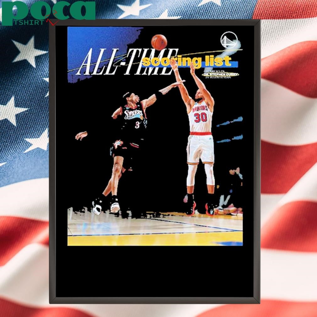Stephen Curry Surpassed Allen Iverson NBA 28th All Time Scoring List Classic T-Shirt