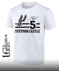 Stephon Castle San Antonio Spurs NBA signature name and number retro shirt