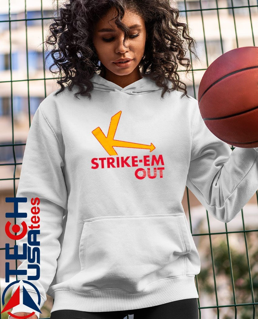 Strike-Em Out parody logo shirt