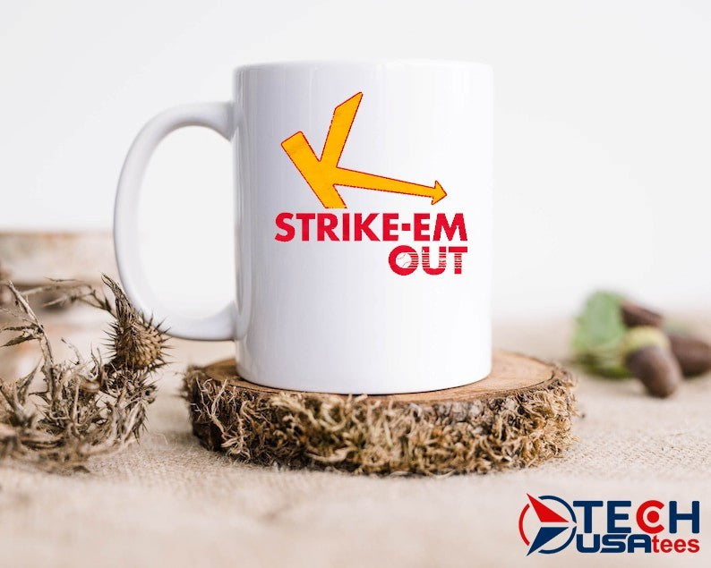 Strike-Em Out parody logo shirt