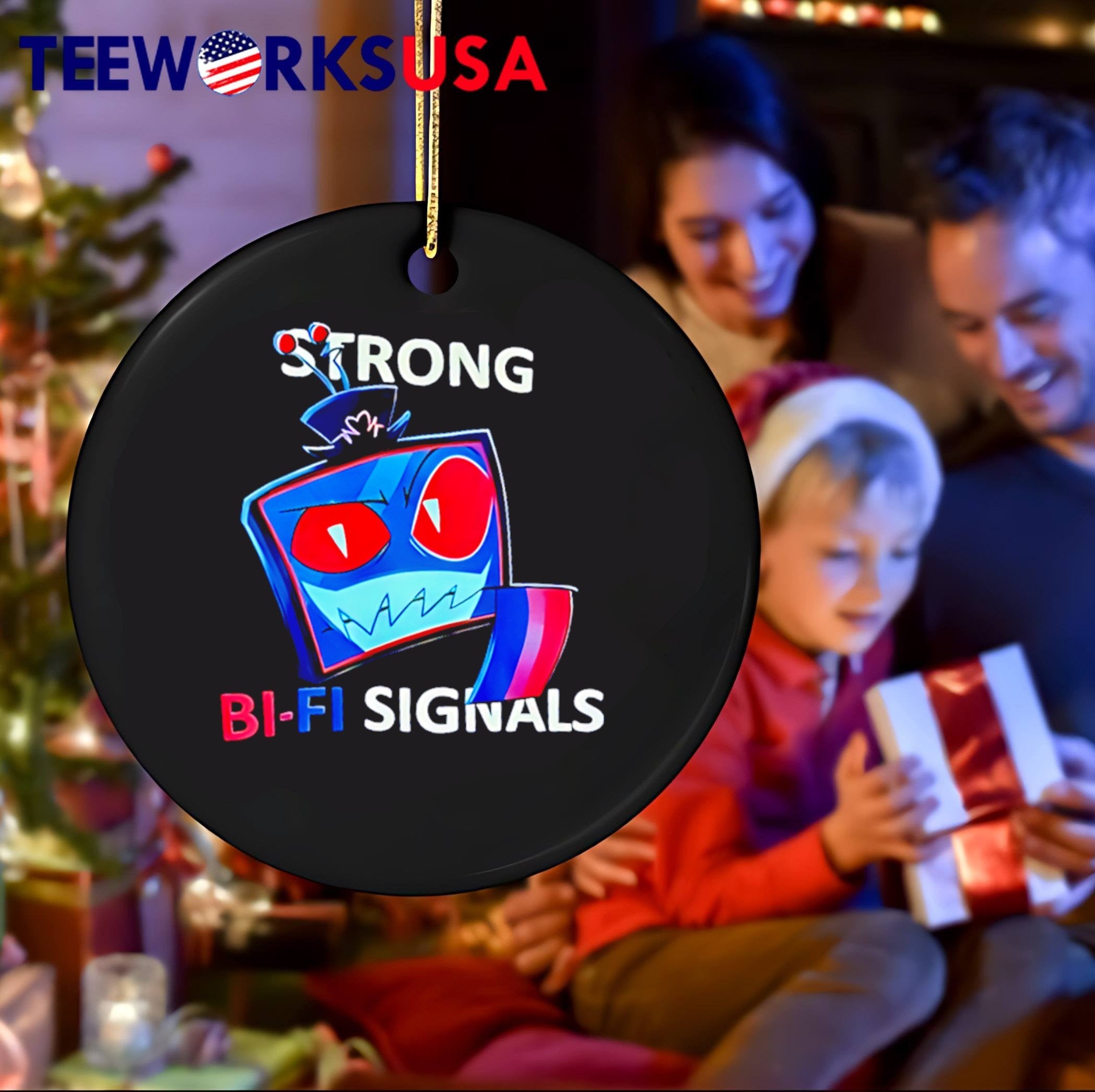 Strong Bi-Fi Signals Vox Hazbin Hotel T-Shirt