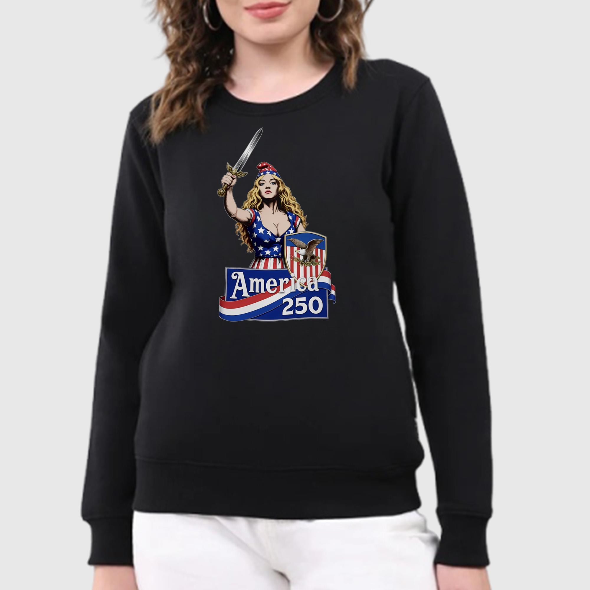 Strong Woman America 250 4th Of July Shirt