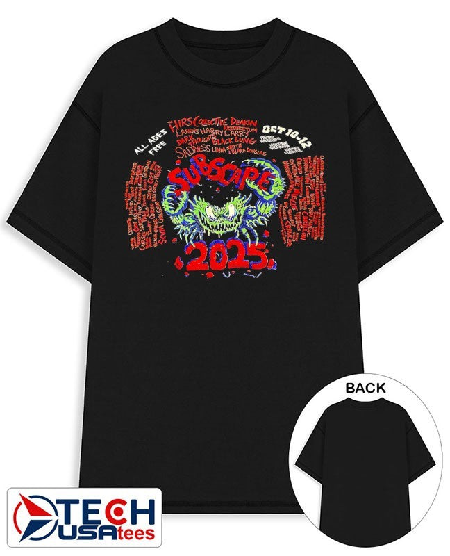 Subscare 2025 all ages free shirt