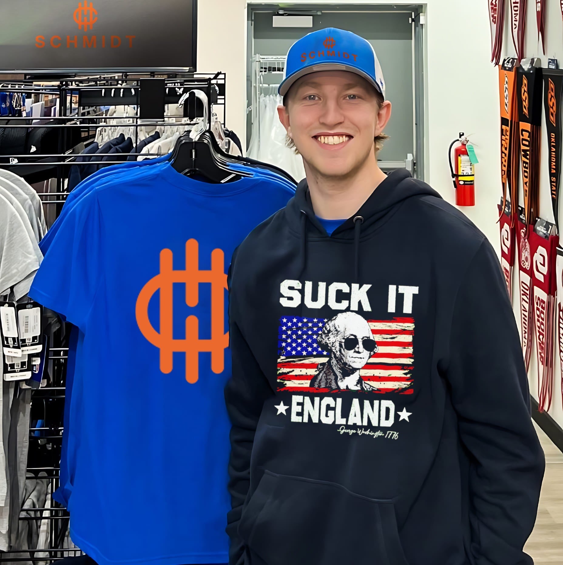 Suck It England George Washington 1776 American Independence shirt