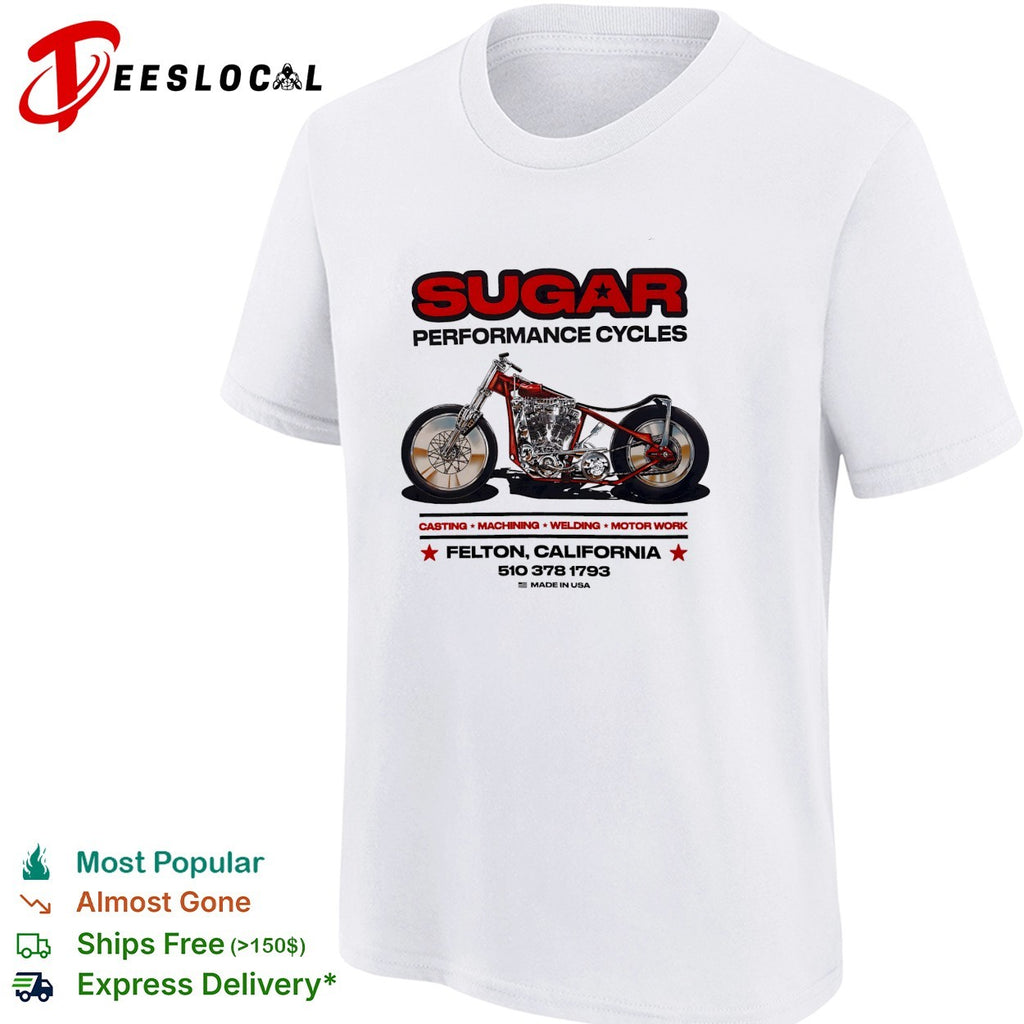 Sugar Performance Cycles Felton California motorcycle shirt
