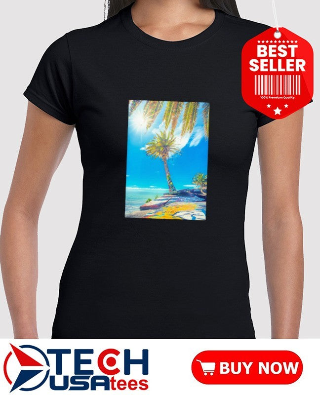 Sunken City palm tree shirt