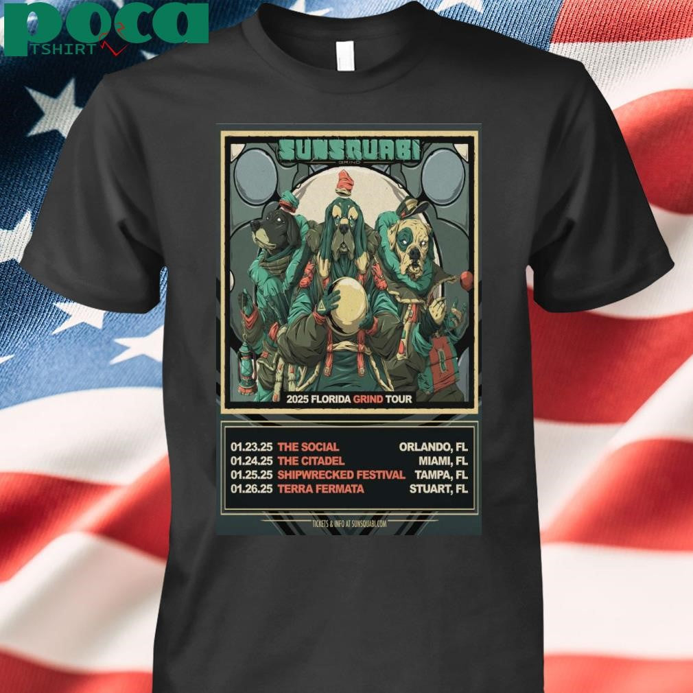 Sunsquare 2025 Florida Grand Tour Poster T-Shirt