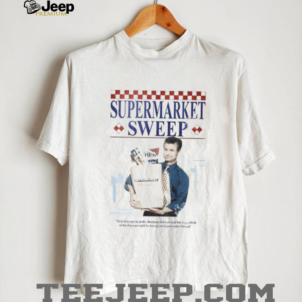 Supermarket Sweep Television Game Show Paper Bag Grocery shirt