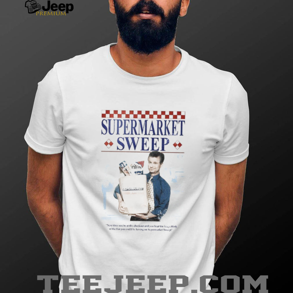 Supermarket Sweep Television Game Show Paper Bag Grocery shirt